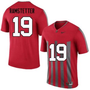 Men's Ohio State Buckeyes #19 Joe Ramstetter Throwback Nike NCAA College Football Jersey Version KEV7044LB